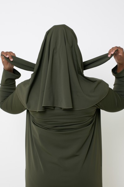 Burkini hiyab largo color caqui