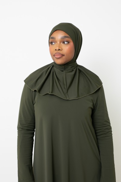 Burkini hiyab largo color caqui