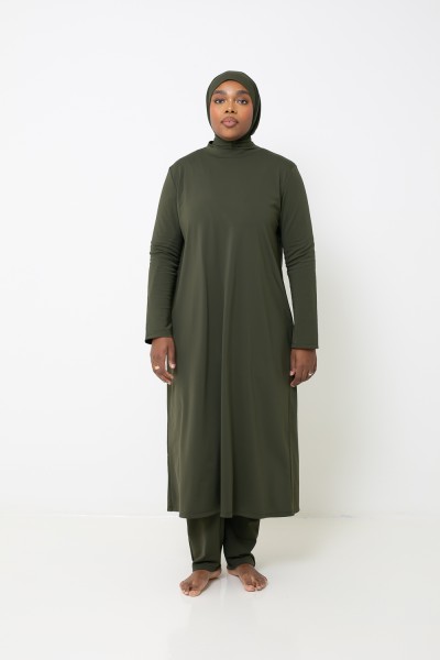 Burkini hiyab largo color caqui