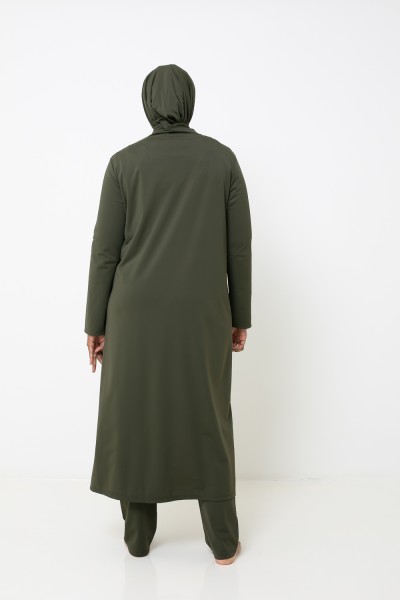 Burkini hiyab largo color caqui