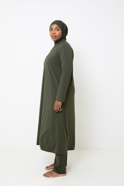 Burkini hiyab largo color caqui
