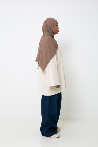 Maxi cream t-shirt