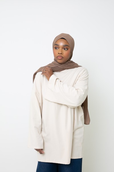 Maxi cream t-shirt