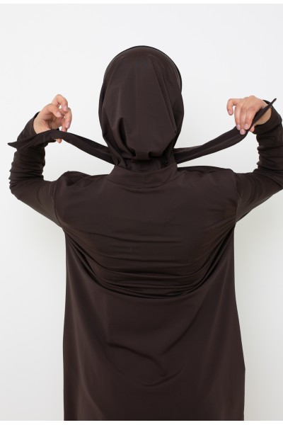 Schokoladen-Sport-Burkini-Hijab
