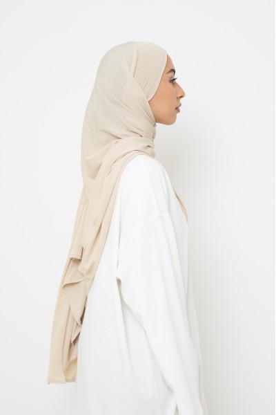 Ready-to-tie hijab Jersey premium cream