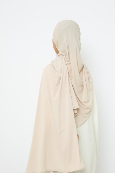 Ready-to-tie hijab Jersey premium cream