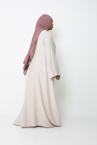 Vestido alto color crema Tanjiya