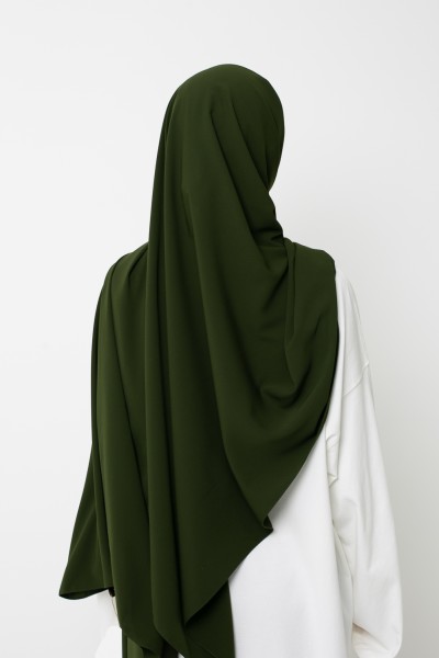 Hijab listo para anudar seda Medina caqui