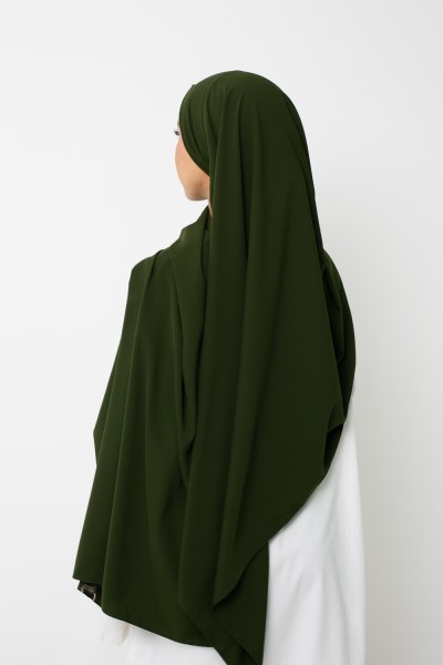 Hijab listo para anudar seda Medina caqui