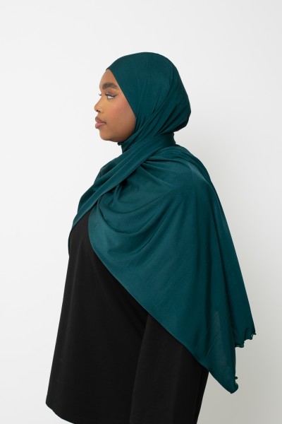Emerald premium jersey wave hijab