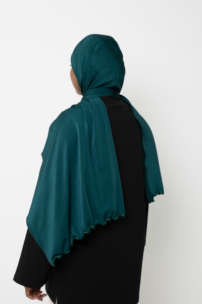 Emerald premium jersey wave hijab
