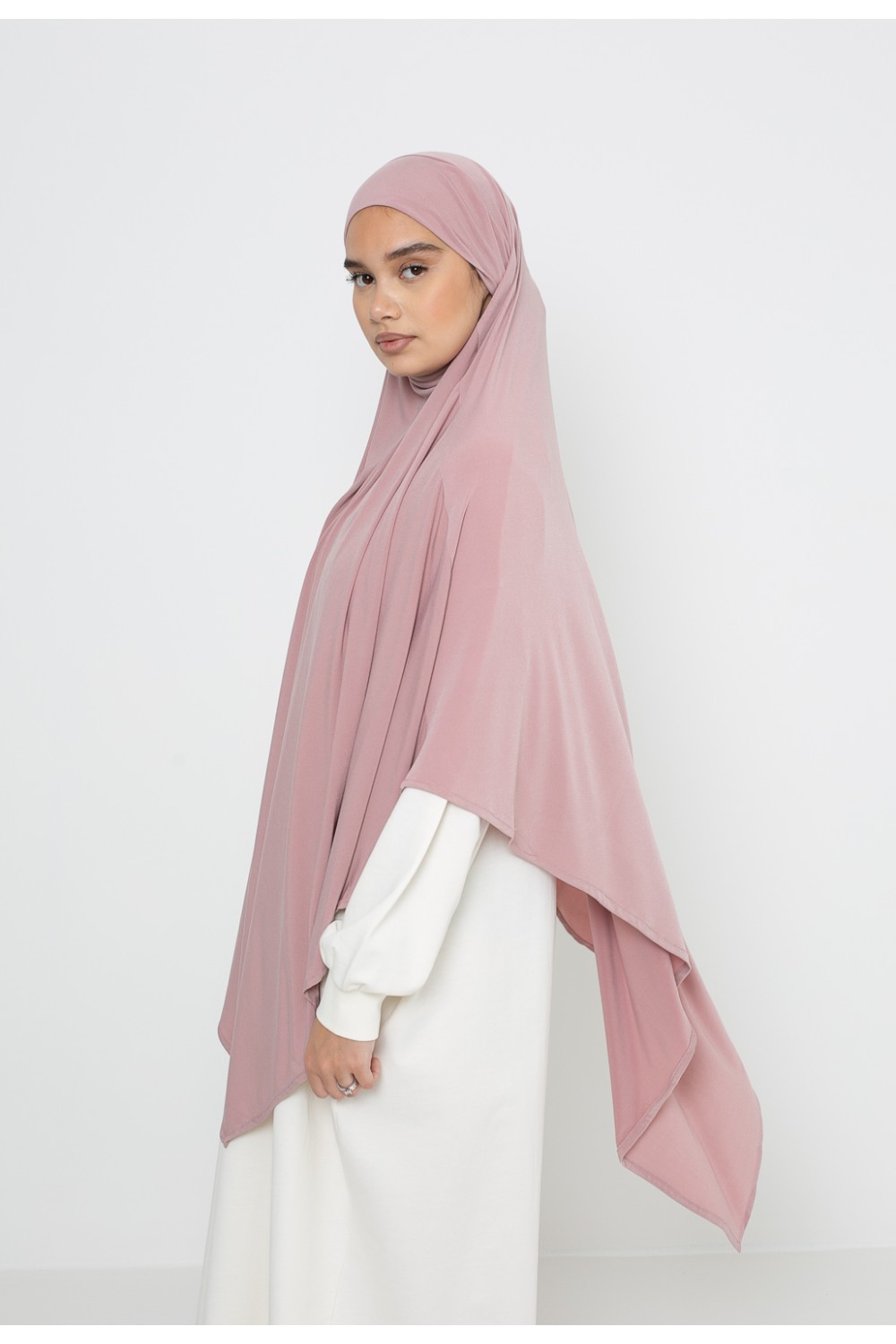 khimar jersey premium nude pink