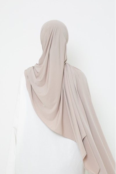 Premium Jersey Hijab Greige