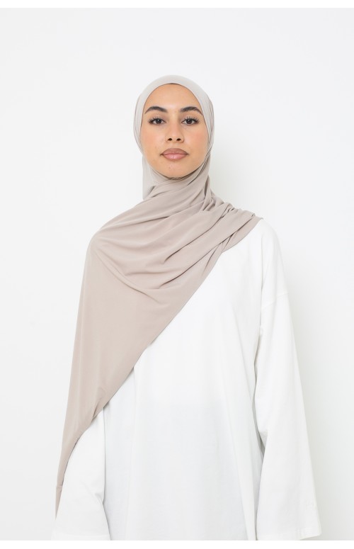 Hijab Jersey premium gris clair
