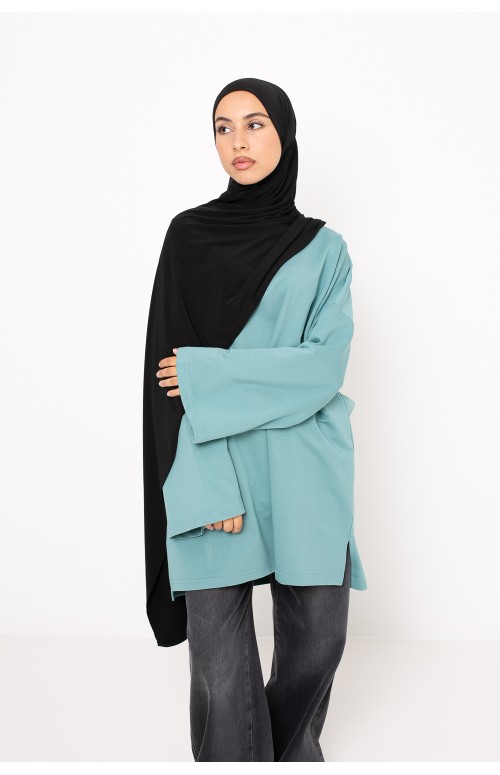 Haut ample en coton automne hiver pour femme moderne modeste. Boutique hijjab