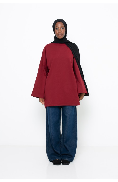 Haut ample en coton pour printemps été femme musulmane. Boutique hijab.