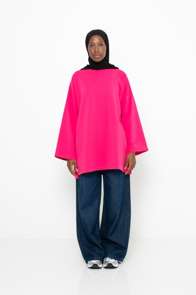 Haut ample en coton pour femme moderne musulmane. Boutique CM création