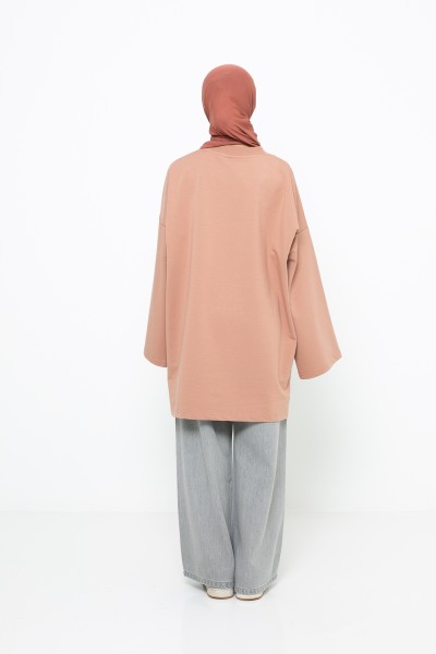 Haut ample coton macchiato