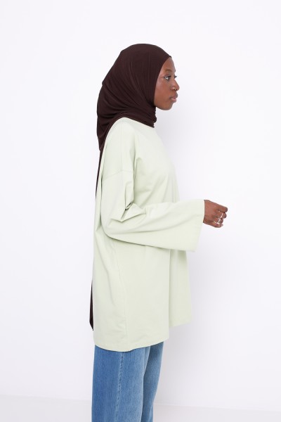 Maxi t-shirt matcha