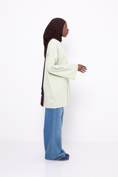 Maxi t-shirt matcha