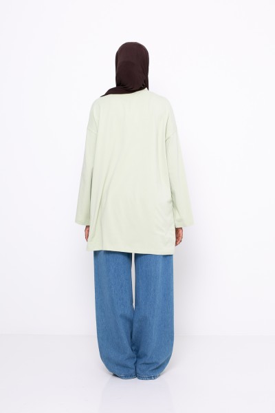 Maxi t-shirt matcha