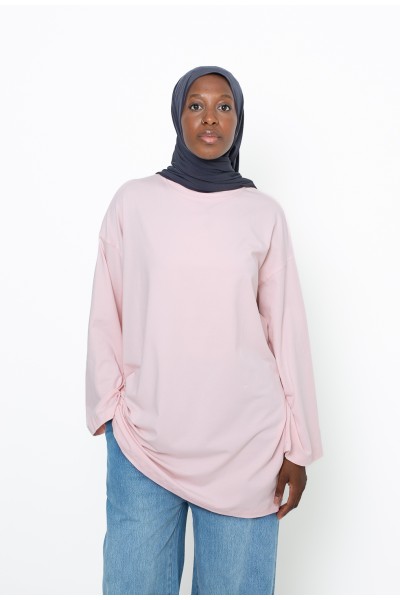 Camiseta maxi color rubor
