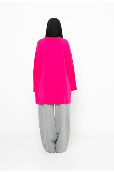 Maxi fuchsia t-shirt