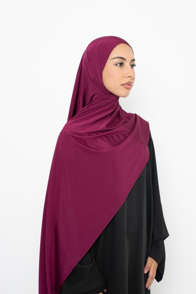 Hijab jersey satin berries
