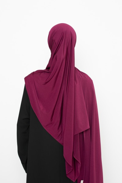 Hijab jersey satin berries