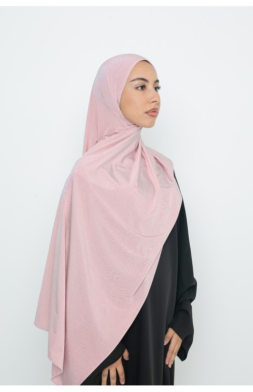 Hijab jersey satin premium rose