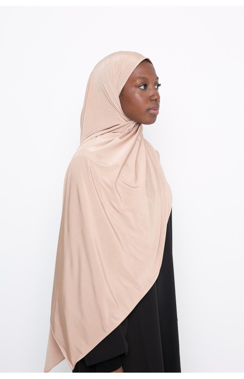 Hijab jersey satin premium doré