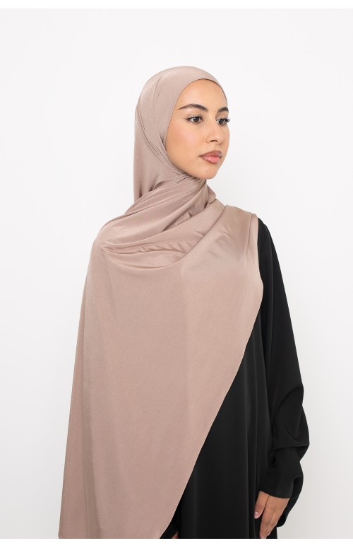 Hijab jersey satin premium doré