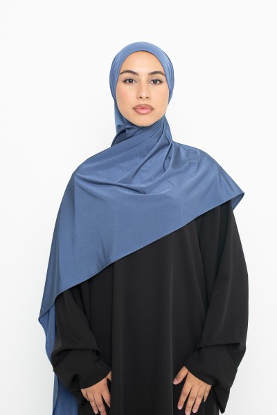 Ocean satin jersey hijab