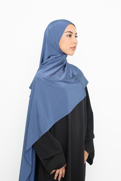 Ocean satin jersey hijab
