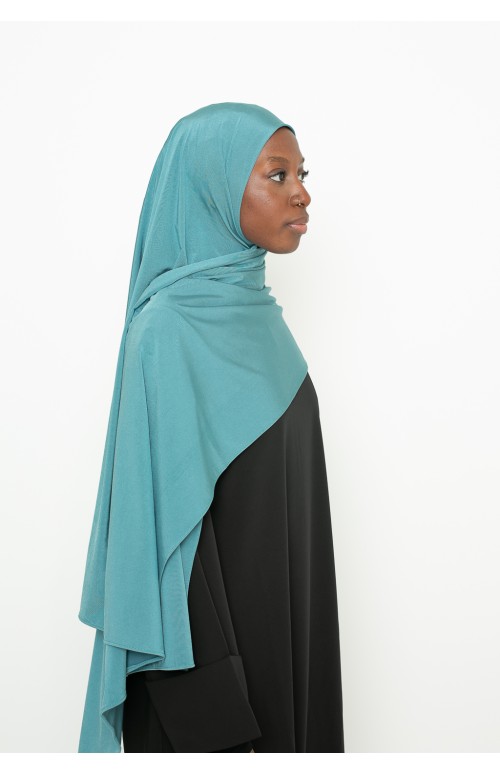 Hijab jersey satin premium vert
