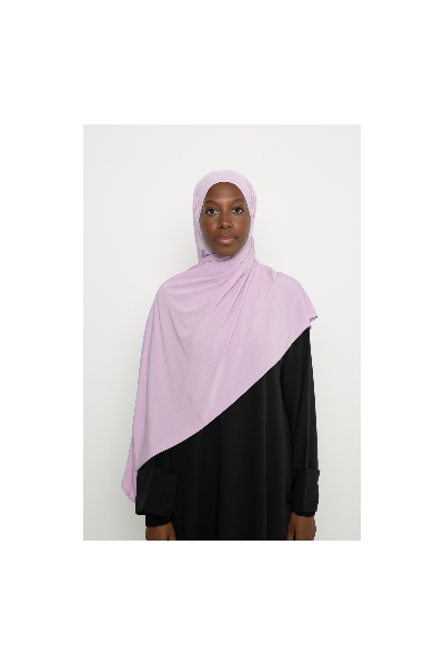 Premium-Hijab aus fliederfarbenem Jersey