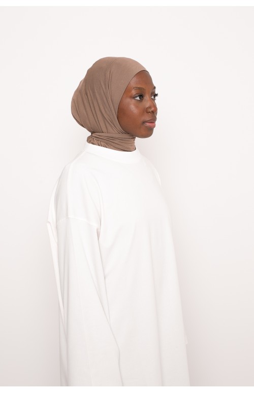 Hijab sport enfilable à nouer pour femme musulmane