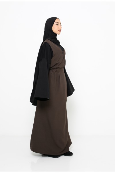 Vestido marrón de Kioto