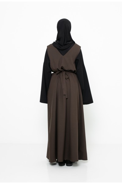 Vestido marrón de Kioto