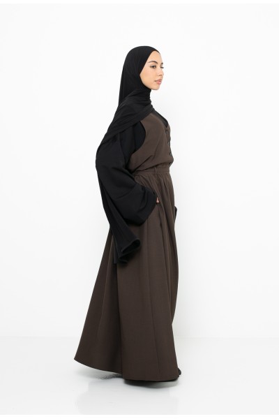 Vestido marrón de Kioto