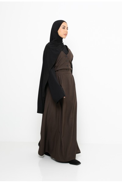 Vestido marrón de Kioto