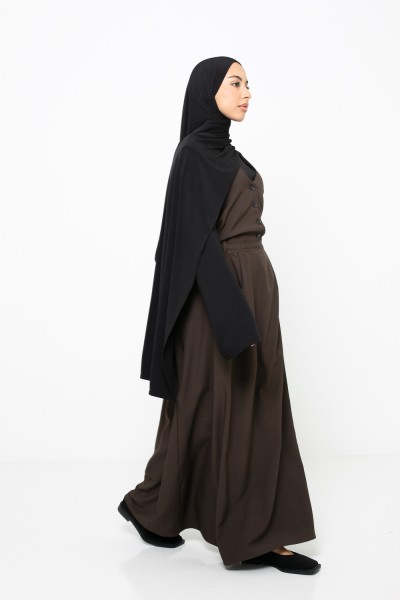 Vestido marrón de Kioto