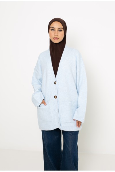 Cardigan Munich bleu clair