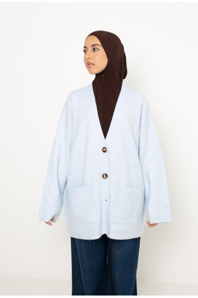 Cardigan Munich bleu clair