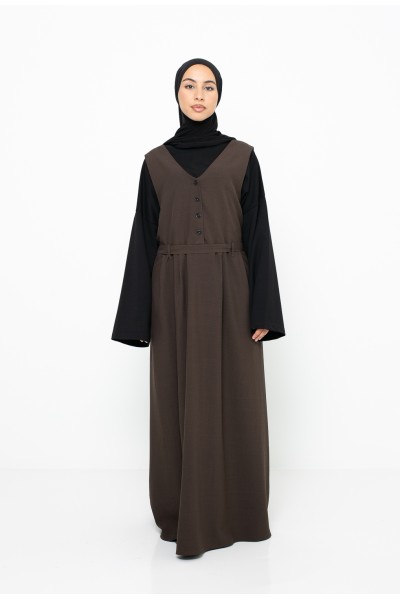 Vestido marrón de Kioto