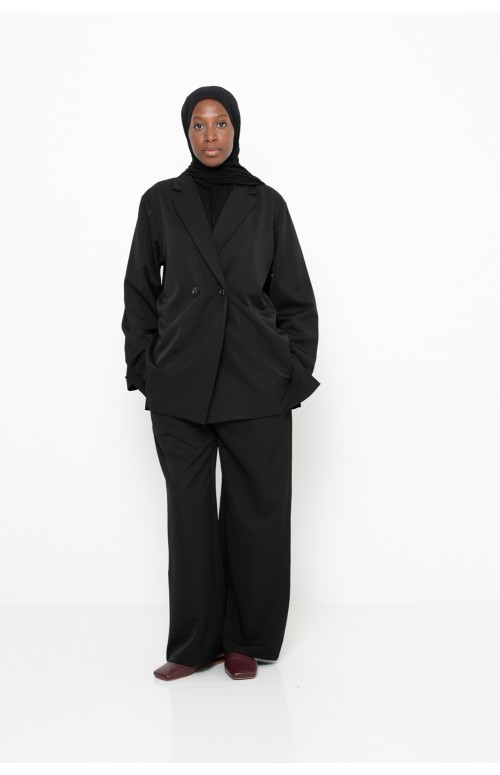 ensemble tailleur noir femme musulmane
