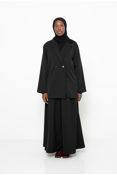 Paris city black skirt