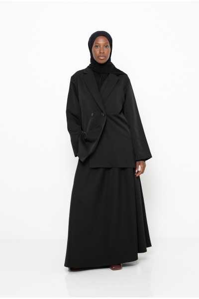 Paris city black skirt