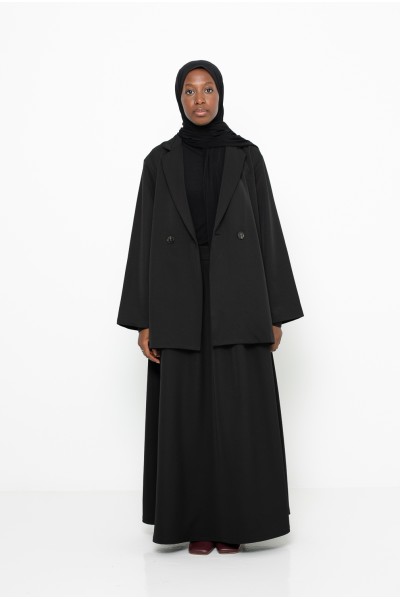 Paris city black skirt