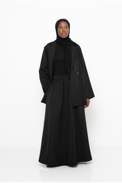 Paris city black skirt